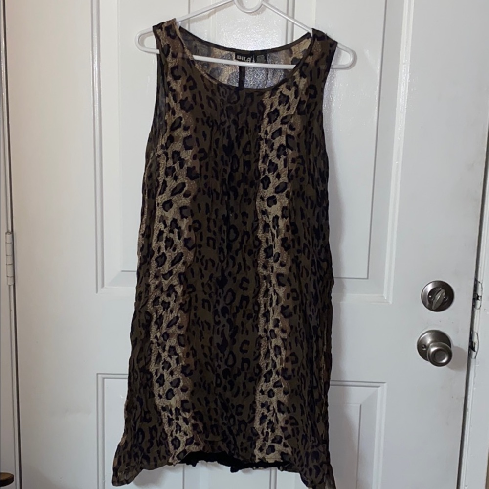 BILA cheetah print dress.